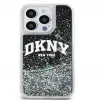 DKNY Funda rígida Liquid Glitter Big Logo para Apple iPhone 15 Pro 6,1