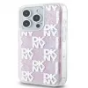 DKNY Funda rígida Liquid Glitter Multilogo para Apple iPhone 15 Pro Max 6,7