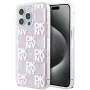 DKNY Funda rígida Liquid Glitter Multilogo para Apple iPhone 15 Pro Max 6,7