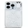 DKNY Apple iPhone 15 Pro Max 6,7 pulgadas Funda rígida Liquid Glitter Multilogo Blanca