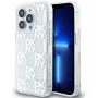 DKNY Apple iPhone 15 Pro Max 6,7 pulgadas Funda rígida Liquid Glitter Multilogo Blanca