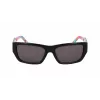 DKNY DK545S-002 Gafas de sol de mujer rectangulares - Montura negra lentes grises degradadas 56 mm