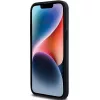 DKNY Funda de piel Mono Stripe con logo metálico para iPhone 14 Pro Max - Negra