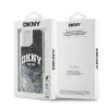 DKNY Liquid Glitter Big Logo Funda para iPhone 14/15/13 - Negra