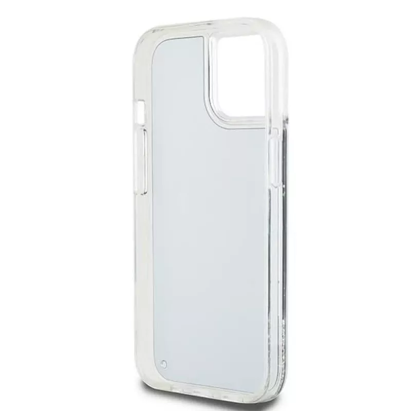 DKNY Liquid Glitter Big Logo Funda para iPhone 14/15/13 - Negra