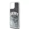 DKNY Liquid Glitter Big Logo Funda para iPhone 14/15/13 - Negra