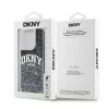 DKNY Funda Liquid Glitter Big Logo para iPhone 14 Pro - Negra