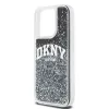 DKNY Funda Liquid Glitter Big Logo para iPhone 14 Pro - Negra