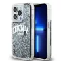 DKNY Funda Liquid Glitter Big Logo para iPhone 14 Pro - Negra