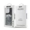 DKNY Funda Liquid Glitter Big Logo para iPhone 14 Pro Max - Negra