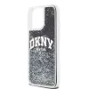 DKNY Funda Liquid Glitter Big Logo para iPhone 14 Pro Max - Negra