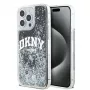 DKNY Funda Liquid Glitter Big Logo para iPhone 14 Pro Max - Negra