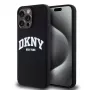DKNY Funda MagSafe de silicona líquida Arch Logo para iPhone 14 Pro Max - negra