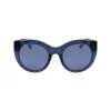 DKNY Gafas de sol de mujer mariposa DK517S-400 azul acetato lentes gris degradado 52mm