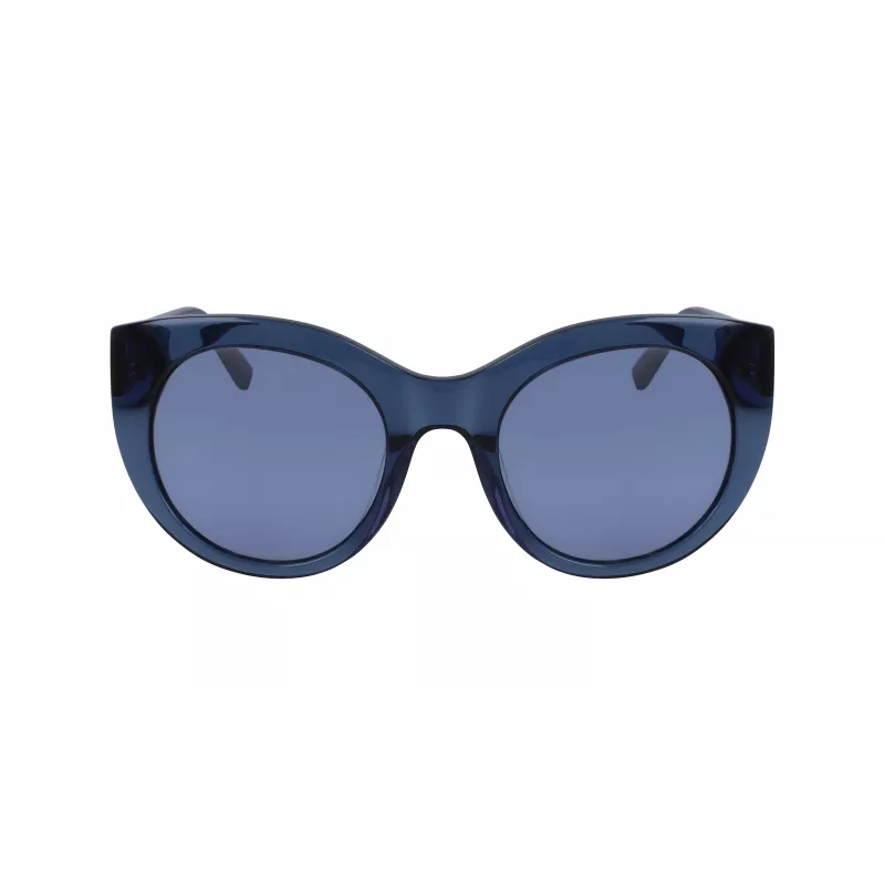 DKNY Gafas de sol de mujer mariposa DK517S-400 azul acetato lentes gris degradado 52mm