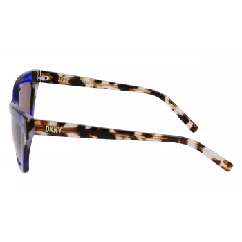 DKNY Gafas de sol mujer DK547S5516425 - Montura de acetato Havana, lentes marrones degradadas, 55 mm
