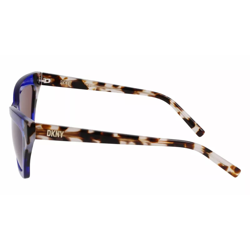 DKNY Gafas de sol mujer DK547S5516425 - Montura de acetato Havana, lentes marrones degradadas, 55 mm