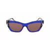 DKNY Gafas de sol mujer DK547S5516425 - Montura de acetato Havana, lentes marrones degradadas, 55 mm
