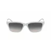 DKNY Gafas de sol mujer DK713S - Montura rectangular marrón Havana con lentes marrones degradadas - 56 mm de ancho de lente