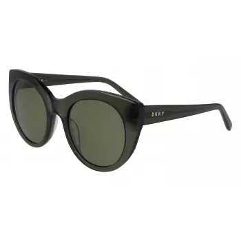 DKNY Gafas de sol mujer DK517S-300 montura de acetato Havana degradado marrón lentes de policarbonato 52mm