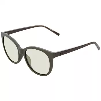 DKNY Gafas de sol para mujer DK527S-320 Havana Marrón Montura de acetato Lentes marrón degradado 55/17/135 mm