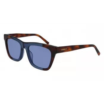 DKNY Gafas de sol de mujer DK529S-240 brown Havana montura de acetato lentes marrones degradadas 53mm