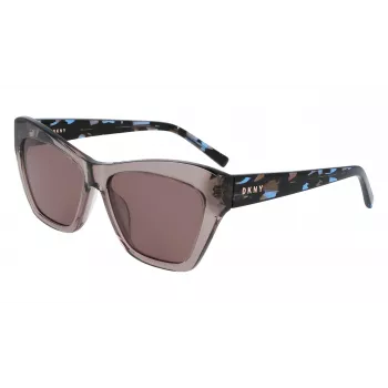 DKNY Gafas de sol para mujer DK535S-270 havana brown degradado 55 mm