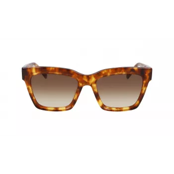 DKNY Gafas de sol para mujer DK551S-243 habana/carey marrón degradado 53 mm