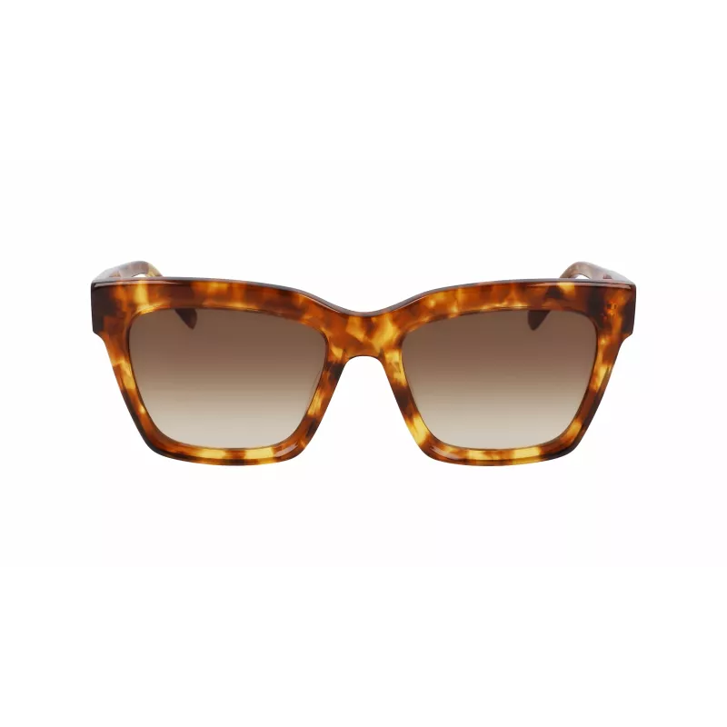 DKNY Gafas de sol para mujer DK551S-243 habana/carey marrón degradado 53 mm