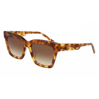 DKNY Gafas de sol para mujer DK551S-243 habana/carey marrón degradado 53 mm