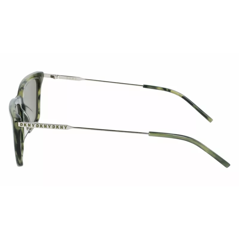 Gafas de sol de mujer DKNY DK709S305 - Montura de acetato negra, cristales de policarbonato grises, 55 mm de ancho de cristal