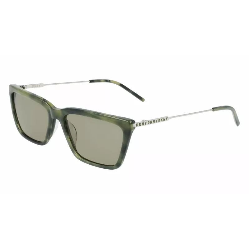 Gafas de sol de mujer DKNY DK709S305 - Montura de acetato negra, cristales de policarbonato grises, 55 mm de ancho de cristal