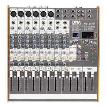 DNA PROFESSIONAL DNA ME-10FX Mesa de mezclas de audio - 10 canales USB Bluetooth