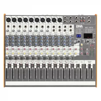 DNA PROFESSIONAL DNA ME-16FX Mezclador de audio 16 canales USB Bluetooth