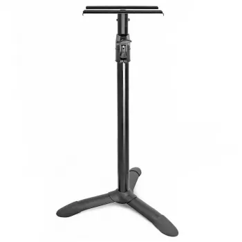 DNA PROFESSIONAL DNA MON 2 soporte para monitor de estudio par - negro, altura ajustable 800-1300 mm, capacidad de carga 20 kg