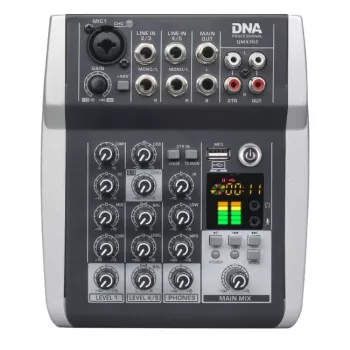 DNA PROFESSIONAL DNA QMX502 Mesa de mezclas de sonido analógica de 5 canales azul