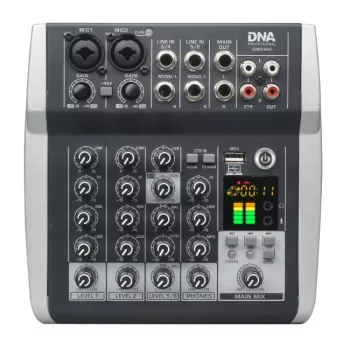 DNA PROFESSIONAL DNA QMX602 Mesa de mezclas de sonido analógica de 6 canales azul