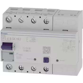 Doepke DFS6 040-4/0.03-B SK NU Interruptor diferencial 4 polos 40A 30mA Tipo B 09134899