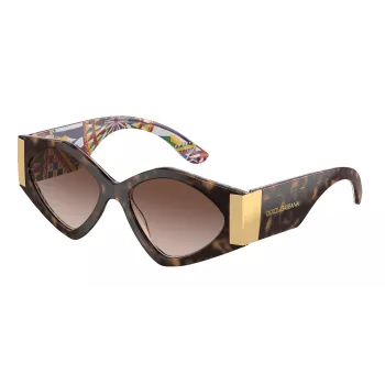 Dolce & Gabbana gafas de sol mujer butterfly DG4396-321713 habana acetato marrón degradado
