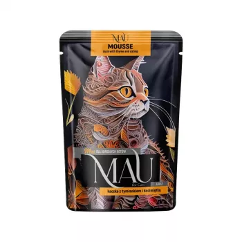 DOLINA NOTECI MAU Mousse de pato con tomillo y hierba gatera - Comida húmeda para gatos - 85g