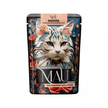 Dolina Noteci Mau Mus Salmón con gambas y perejil para gatos esterilizados 85g