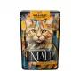 DOLINA NOTECI MAU Paté y filete de pavo con crema de cacahuete - Comida húmeda para gatos - 85g