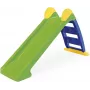 DOLU Green Slide 3031 – Tobogán infantil de 3 niveles con escalones anchos y pasamanos, interior/exterior, capacidad de carga 25 kg