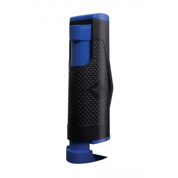 DONIC Flex-Net set de red de tenis de mesa retráctil (red negra, postes azules)