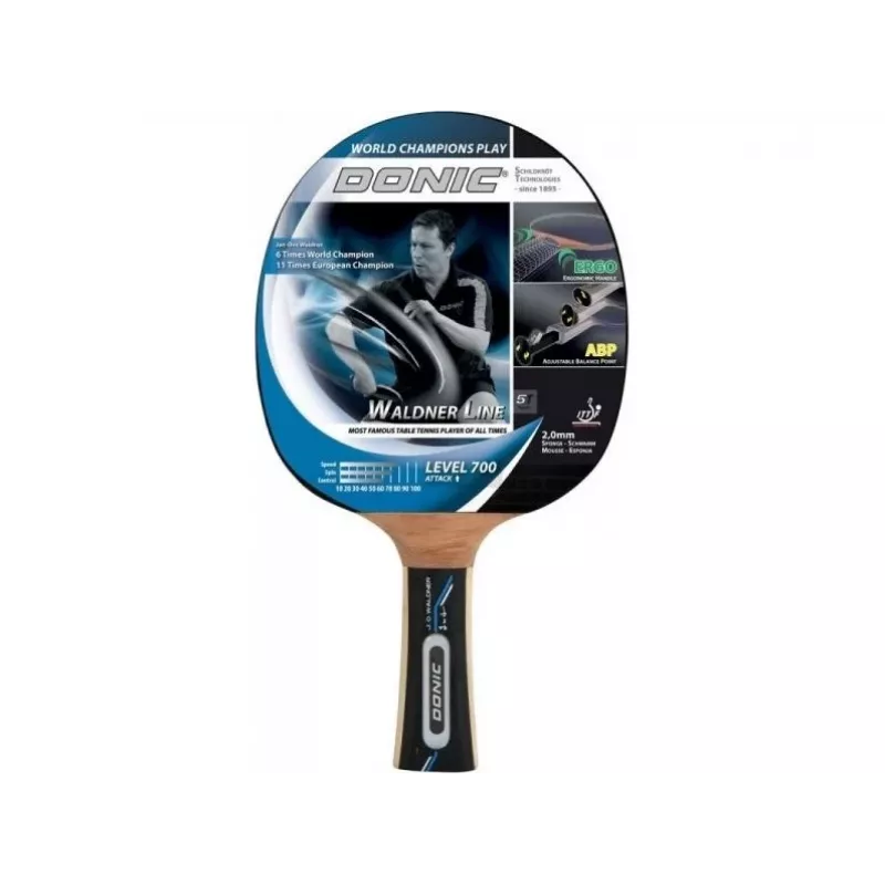 Donic Schildkröt Waldner 700 Raqueta de tenis de mesa, multicolor