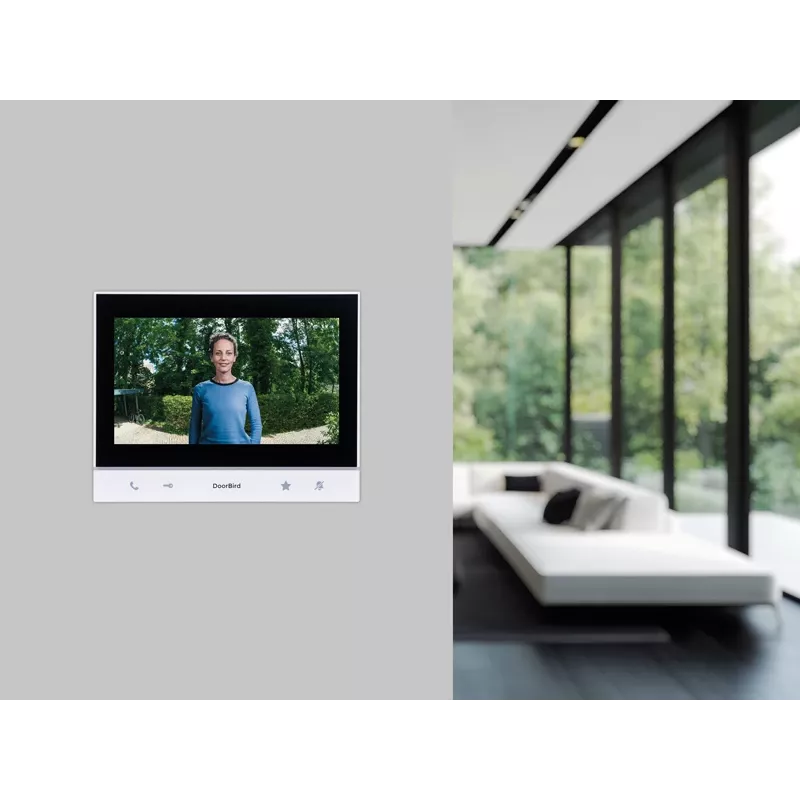 Doorbird A1103 IP Video Indoor Station pantalla táctil IPS de 7 pulgadas blanco negro