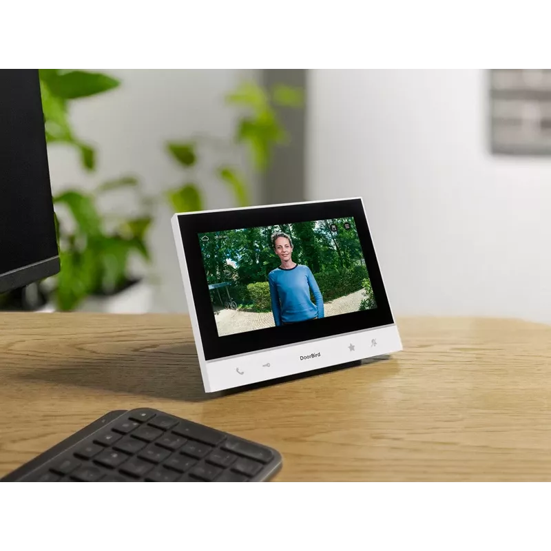 Doorbird A1103 IP Video Indoor Station pantalla táctil IPS de 7 pulgadas blanco negro