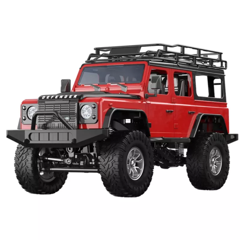 Double E vehículo todoterreno teledirigido RC Land Rover Defender 90 rojo 1:14
