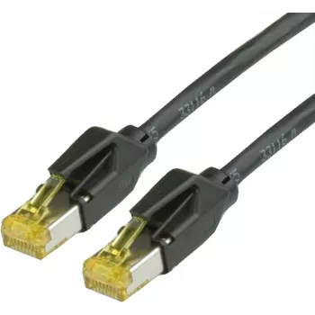 Draka Comteq Cat.6a 10m cable de parcheo S/FTP RJ-45 negro