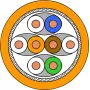 Draka UC900 HS23 Cat.7 S/FTP PiMF Cable de instalación, 500 m, naranja 1001036-00500DW